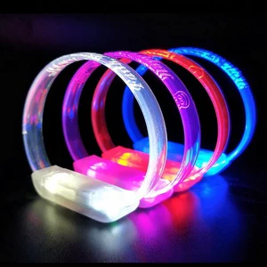 LED Light Wristbands Sound Activated Wristband Flashing LED Bracelets China Novelties
