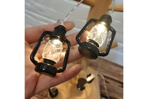 Nice Muslim Ramadan Eid Mubarak LED 1.5 Meters 10-Lamp Plastic Kerosene Bottle Gift Set Holiday Decoration Supplies