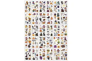 New Style Cartoon Halloween Stickers for Kids - High-End, Cute, Fun & Playful Stickers for Face & Arms