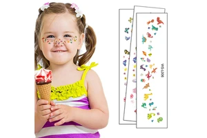 Custom Children Makeup Face Tattoo Sticker Cute Cartoon Waterproof Freckles Series Kids Temporary Tattoo Party Supplies Accept