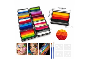 Hot Selling Professional Artist Split Cake Set Customized Safe Face Paint For Kids And Adults For Festivals And Body Painting