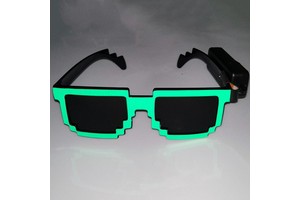 Birthday Decoration Led Pixel Sunglasses Video Game Party Favors Gamer Colorful Party Glasses Birthday Supplies