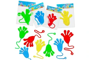 Sticky Hands Party Favors for Kids 4-12 Year Stretchy Sticky Hand Feet Goodie Bags Stuffers Small Mini Classroom Prizes Gifts