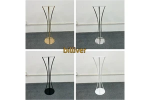 New wedding props electroplated detachable small waist flower stand wedding hotel restaurant vases ornaments dessert table