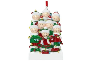 Personalized Family Christmas Hanging Ornaments