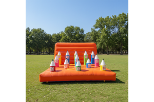 Commercial PVC Grade Pencil Shaped Inflatable Ring Toss Game 10/20/50 Score Target for Party Rental Business & Carnival Events