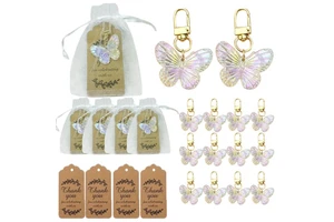 Small Birthday Party Favors Butterfly Key Chain & Ring Gift Bag Multifunction Gift Set Made of Metal China