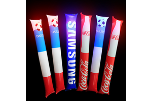 High Quality Custom Inflatable Cheer Stick Clapper Thunder Stick Cheer Toy for Sports Party Games Light-Up Party Supply