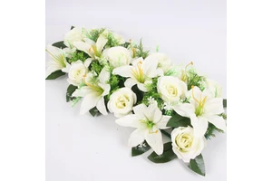 Factory Hot Sale Wedding Table Centerpieces Flowers Row with Low Price