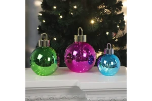 Wholesale White Glass Christmas Ball Ornaments Christmas Custom Decorations Large Glass Balls