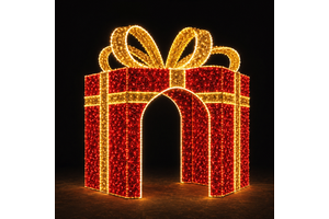 Direct Manufacturer UL CE SAA TUV Certified Twinkle LED Rope Light Christmas Gift Box Arch Motif Light For Holiday Decor