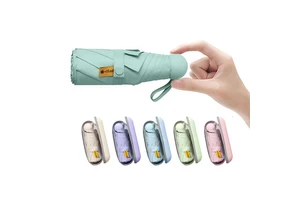 Wedding Mini Outdoor Personalized Custom Rain And UV Capsule Umbrella With Pouch