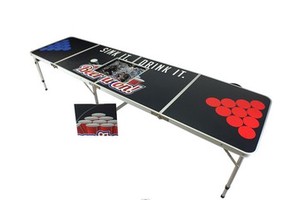 Party Table for Game and Entertainment Beer Pong Set