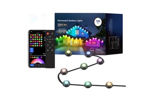 DC36V 50W Black 100ft Permanent Christmas Lights 50lm Rgbwic for Christmas Holiday Decoration