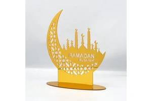 Top Trending Beautiful Ornament Latest Arrival Stainless Steel Desktop Decor for Ramadan Perfect Supplies