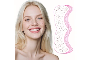 High Quality Temporary Face Tattoo Sticker Custom Sexy Freckles Metallic Gold Silver Rose Gold Fake Speckles Patches Printing