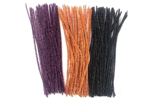 45pcs Supply Low Price Tinsel Stems Halloween Decorations Children Diy Art Craft Decorations Chenille Stems