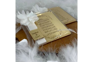 Custom Ameen Favors Plexi Mirror Party Islamic Wedding Favors Gifts Souvenirs for Guests Welcoming Muslim Birthday Baby New Born