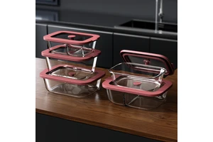 Multifunctional Sealed Glass Bento Box, High Temperature Resistant & Microwave Safe, Household Meal Prep Storage Bowl