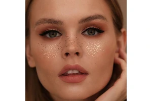 Gold Glitter Freckles Face Tattoo Waterproof Paper Sticker Temporary Sexy Cute Accessories For Women