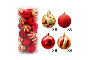 Factory Price Christmas Decoration Acrylic Plastic Christmas Hanging Ball