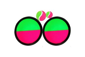 OEM Promotional Toss and Catch Sticky Target Paddle Kit - Indoor Party Games, Low MOQ, Fast Delivery (2 Targets + Ball)