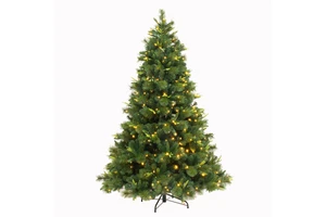 Factory Direct Source Customized Christmas Tree Pre-lit Artificial Christmas Tree with Pine Needle Tips