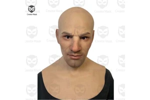 Silicone Mask Realistic Full Face Party Mask Male Face Accessories For Parties Performances Movie Props Party Supplies