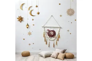 DAMAI New Design Eid Mubarak Decoration Ramadan Decorative Pendants Eid Decorations for Home Muslim Festival Supplies