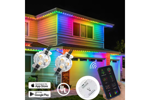 KCX DC24V RGBW LED Pixel Point Light Permanent Aluminum Track Outdoor Waterproof Led Gemstone Light Christmas Holiday Lighting
