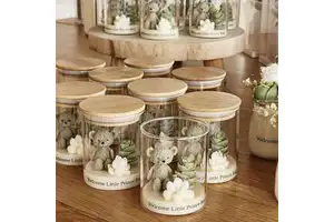 Matti's Support Custom Unique Soy Scented Candles Wholesale Baby Shower Gifts Blue Bear Candles For Birthday Gift