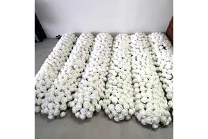 High Quality White Silk Dried Flowers with Long Strip Modern Wedding Table Decorations Artificial Centerpieces