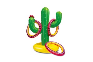 Inflatable Ring Toss Game Set Pool Toys Sport Accessories Party Supplies Carnival Throwing Game Outdoor Water Floats Toy Games