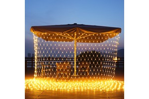 LED Fairy Lights Christmas Outdoor Waterproof Wedding Holiday Decoration Led Garland 96LEDs 144LEDs LED Net Mesh String Light