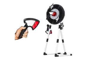 2 1 Axe Throw Target Game Set Indoor/Outdoor Party Game Includes 3 Plastic Axes 3 Throwing Stars Fun Sports PARTY FAVOR TOYS
