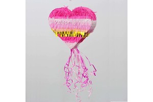 Classic Design Party Pinata Filler Game Prop Colorful Cartoon Paper Pinatas for Valentine's Day