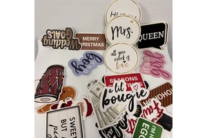Uv Direct Printing Board Custom PVC Photo Boot Props Durable 5mm Plastic Photo Booth Prop Signs for Decoration