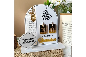 Customized Acrylic Ramadan Advent Calendar Muslim Home Decorations for Eid for Party Decorations