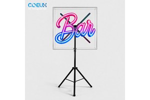 Manufacturer Hot Selling Christmas Decorations Lighting Acrylic Wedding Neon Party 3d Hologram Light Box Display Sign