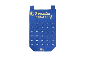 Customized Felt Ramadan Advent Countdown Calendar with Stars for Your Ramadan Supplies