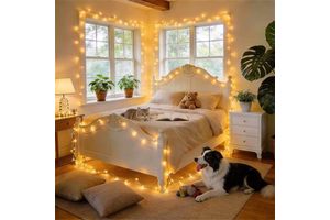 403ft 1000 LED Christmas Tree Lights Outdoor 8 Modes Timer Fairy Light IP65 Waterproof Energy Saving Safe Kids Pets