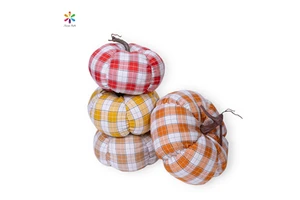 Susangifts Factory Polyester Harvest Festival Pumpkin Decorations Handmade Fall Crafts Table Decor Ornaments Indoor