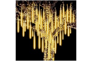 8-Tube Meteor Shower Rain LED String Light Garland for Home Display Christmas Tree Decoration for Garden Park Balcony IP67 Rated