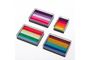 50g Water Activated rainbow Split Cake Face Paint Halloween Party Water Based Body Painting for Kids