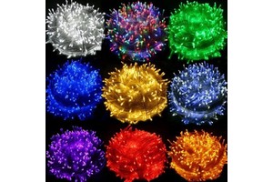 Sunled Outdoor Waterproof IP44 220V/110V 8 Mode Flashing Warm White Christmas Fairy Light 10M 100Led Tree Decorative Lighting