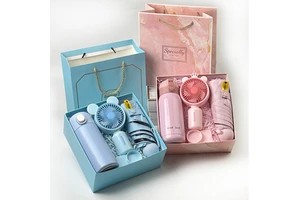 Small Practical Stainless Steel Personalized Party Favors Gifts Box Set Silk Screen Printing for Valentine's Day Christmas