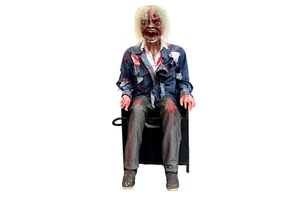 Realistic Halloween Horrible Character Animated Plastic Material Durable Indoor Use Haunted House Ghost Zombie Decoration