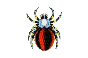 PARTYMENT Creepy Hanging Spider Bat Paper Props for Haunted House Bar Party Disco KTV Ceiling Decoration Halloween Supplies