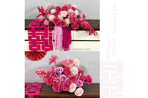 Welcomed High Quality Silk Wedding Flowers Table Centerpiece Christmas New Year Indoor/Outdoor Home Party Decoration