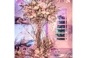 New Wedding Table Flower Decoration Road Wedding Props Centerpiece Wrought Iron Flower Creative Ornaments Factory Custom.